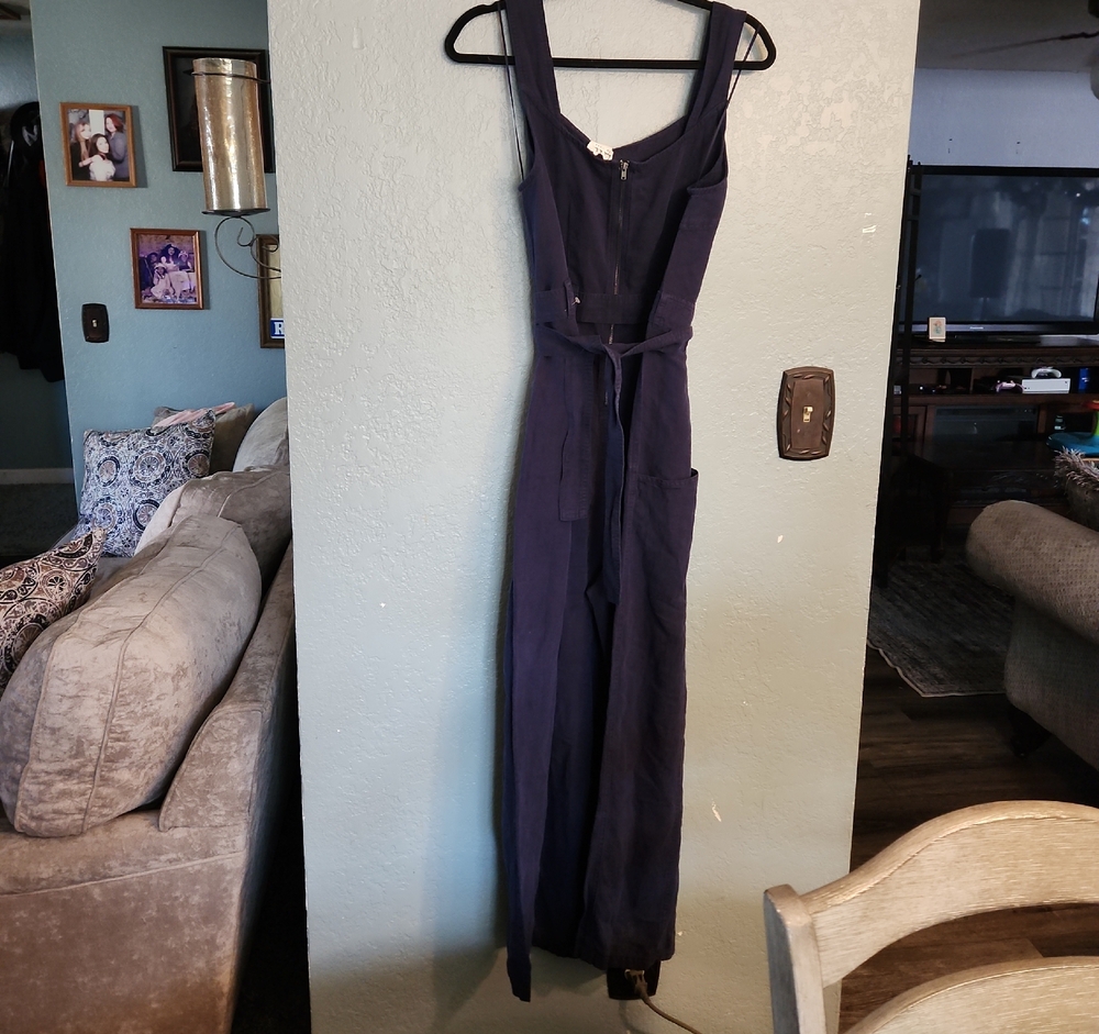 Nicole Miller Elegant Navy Jumpsuit